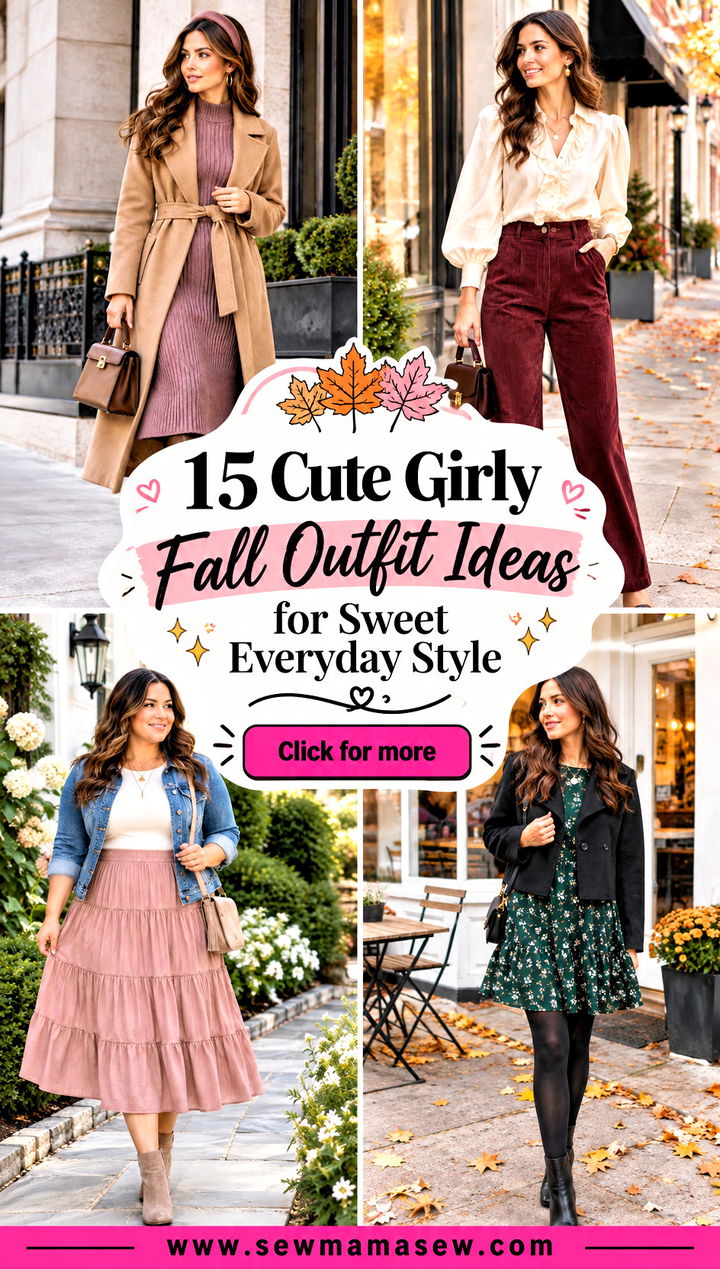 15 Cute Girly Fall Outfit Ideas for Sweet Everyday Style - 15 Cute Girly Fall Outfit Ideas for Sweet Everyday Style