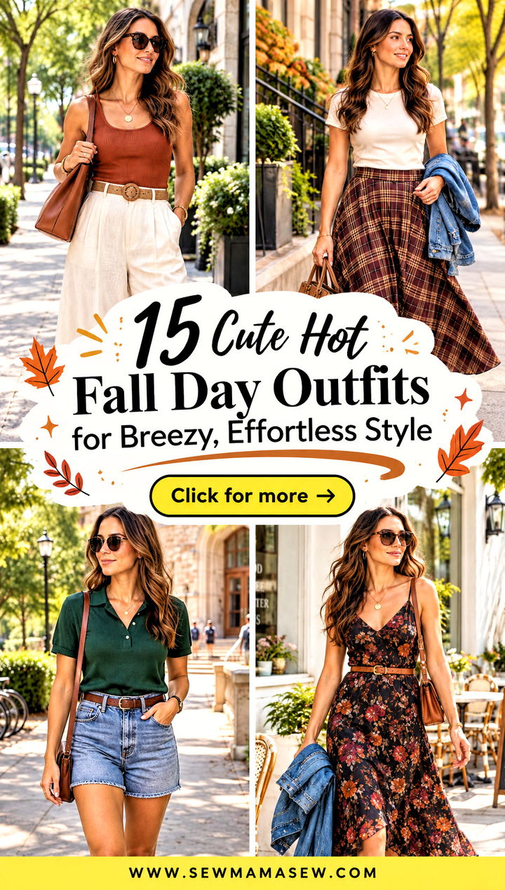 15 Cute Hot Fall Day Outfits for Breezy Effortless Style - 15 Cute Hot Fall Day Outfits for Breezy, Effortless Style