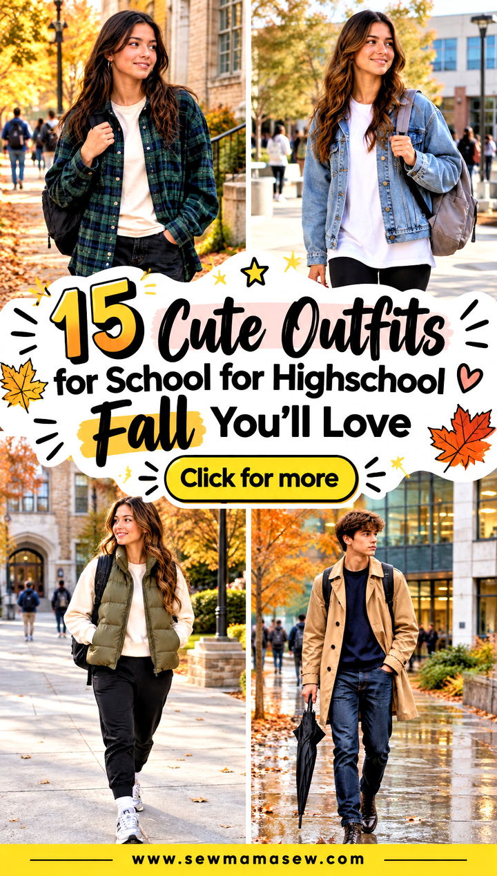 15 Cute Outfits for School for Highschool Fall Youll Love - 15 Cute Outfits for School for Highschool Fall You'll Love