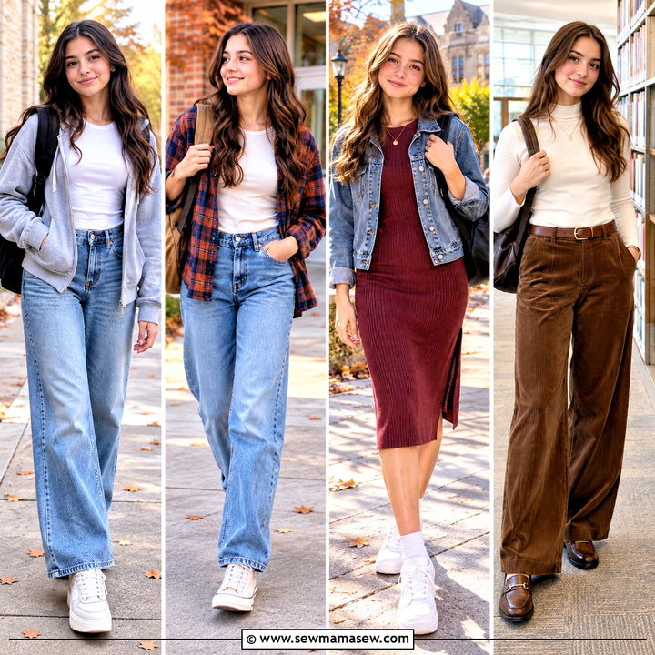 15 Cute Simple Outfits for School Fall You'll Love Wearing