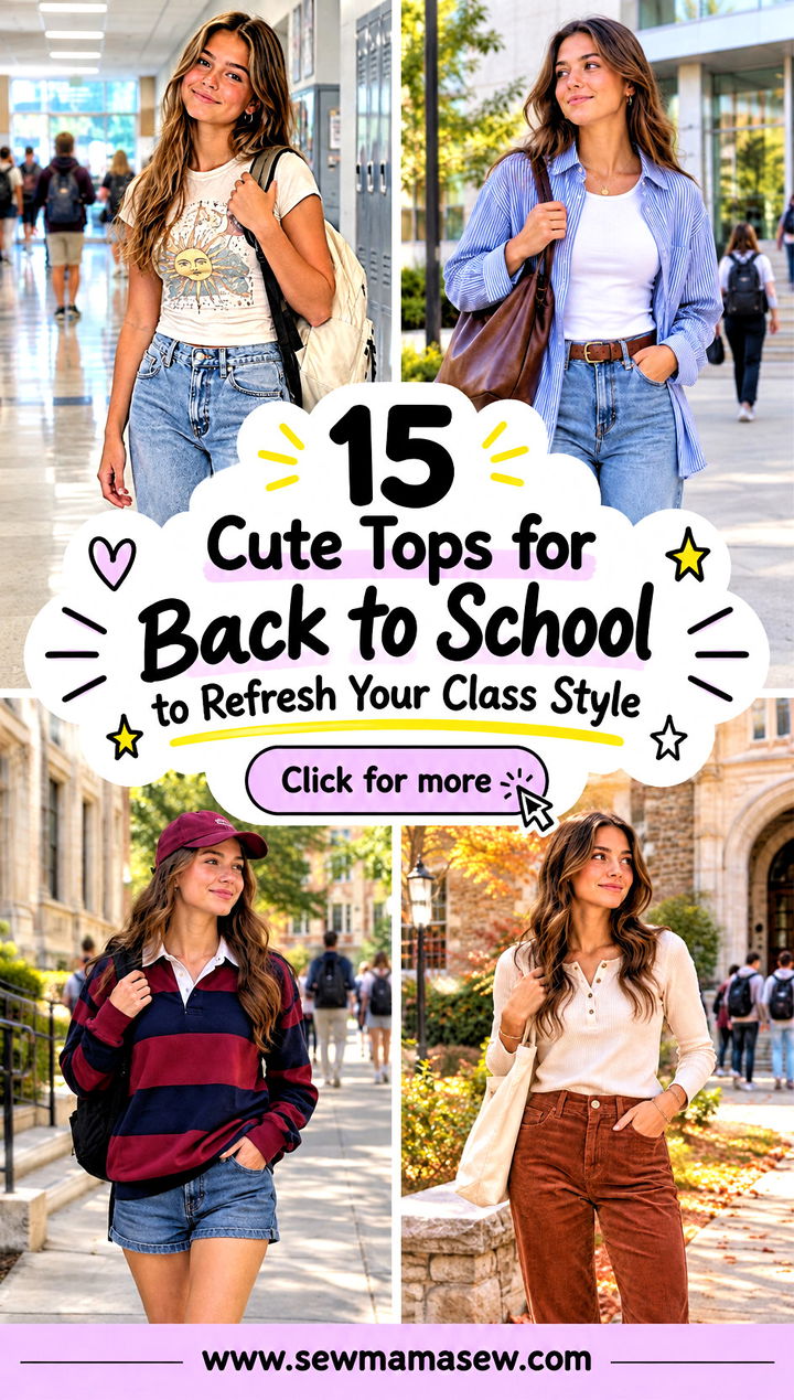 15 Cute Tops for Back to School to Refresh Your Class Style - 15 Cute Tops for Back to School to Refresh Your Class Style
