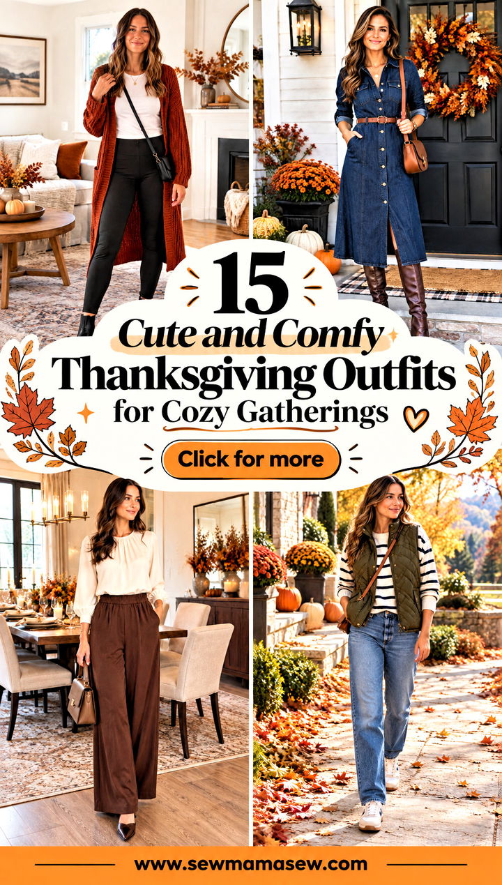 15 Cute and Comfy Thanksgiving Outfits for Cozy Gatherings - 15 Cute and Comfy Thanksgiving Outfits for Cozy Gatherings