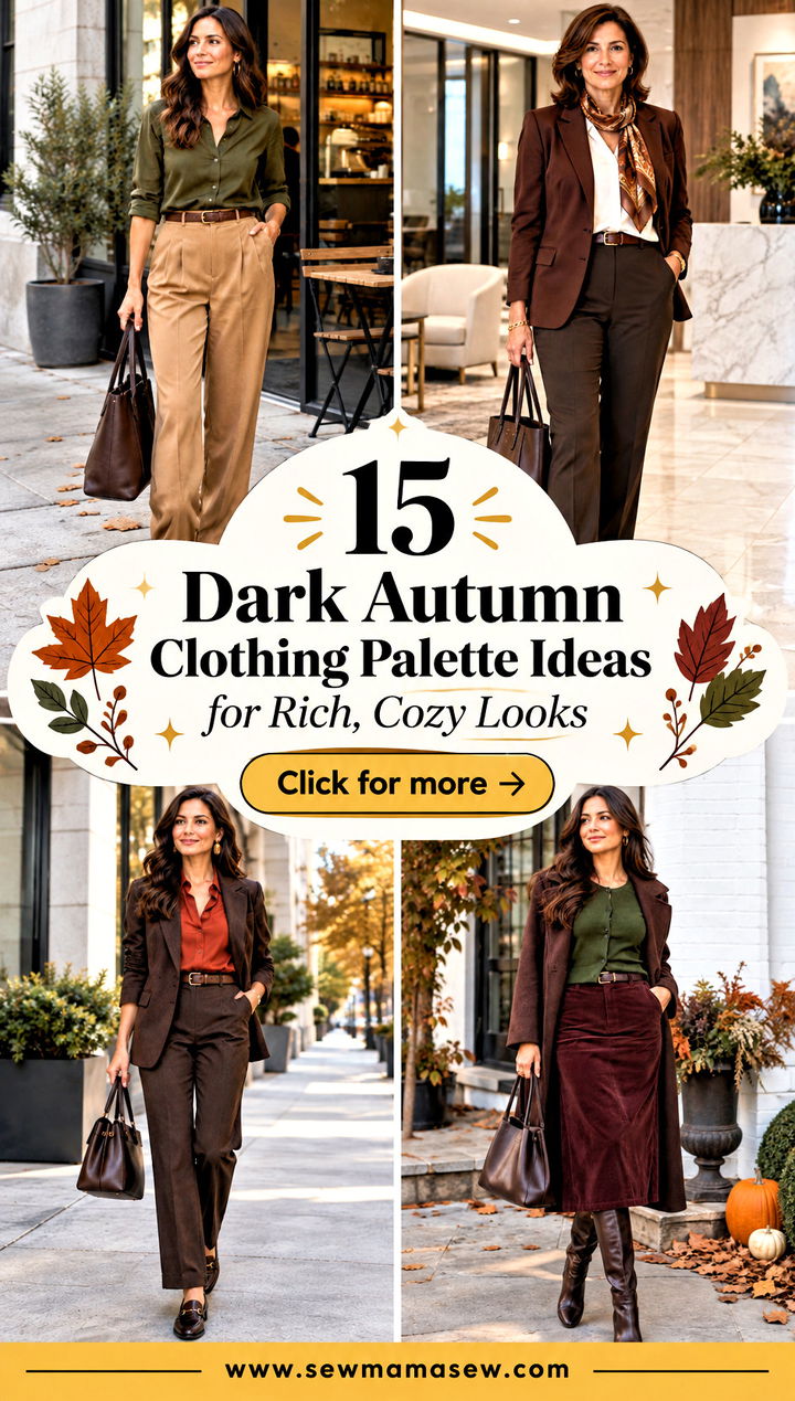 15 Dark Autumn Clothing Palette Ideas for Rich Cozy Looks - 15 Dark Autumn Clothing Palette Ideas for Rich, Cozy Looks