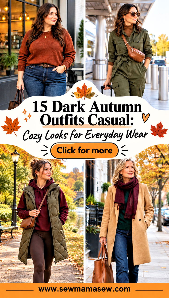 15 Dark Autumn Outfits Casual Cozy Looks for Everyday Wear - 15 Dark Autumn Outfits Casual: Cozy Looks for Everyday Wear