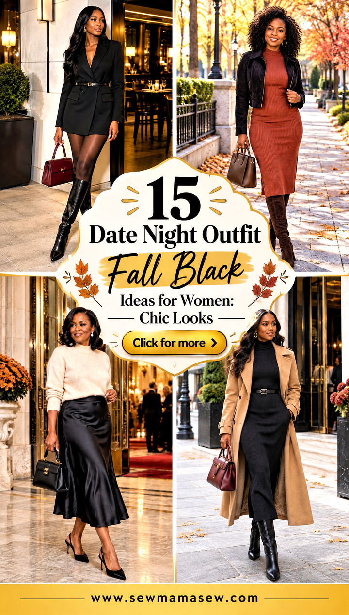 15 Date Night Outfit Fall Black Ideas for Women Chic Looks - 15 Date Night Outfit Fall Black Ideas for Women: Chic Looks