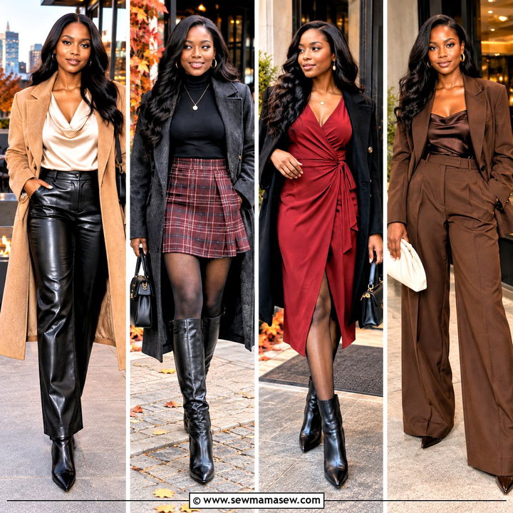 15 Date Night Outfit Fall Dinner Ideas for Black Women: Chic