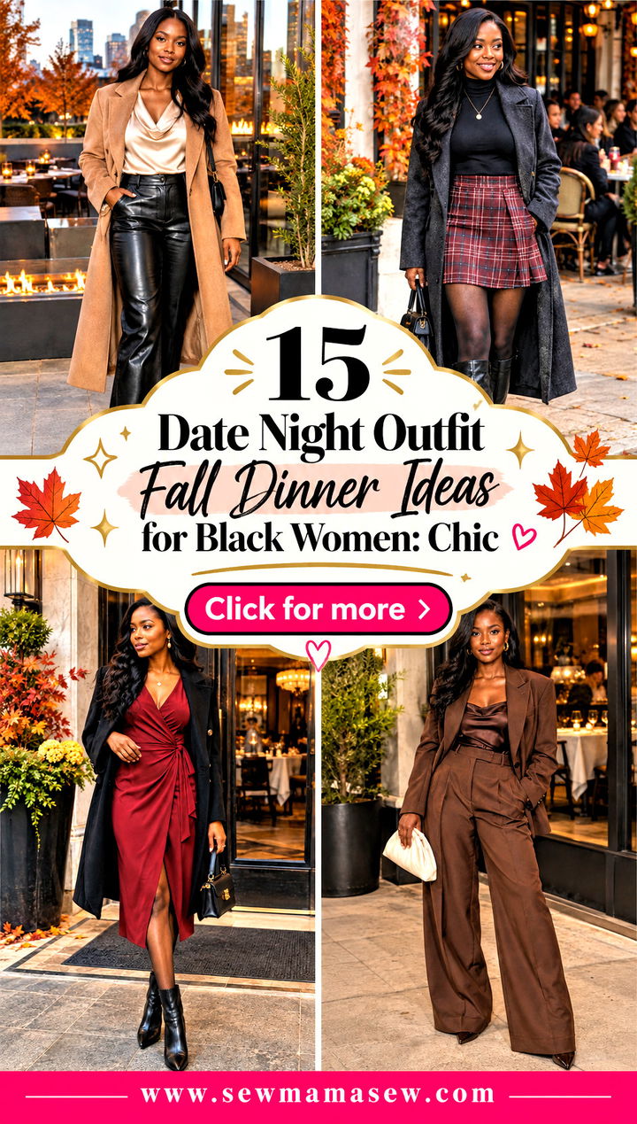 15 Date Night Outfit Fall Dinner Ideas for Black Women Chic - 15 Date Night Outfit Fall Dinner Ideas for Black Women: Chic