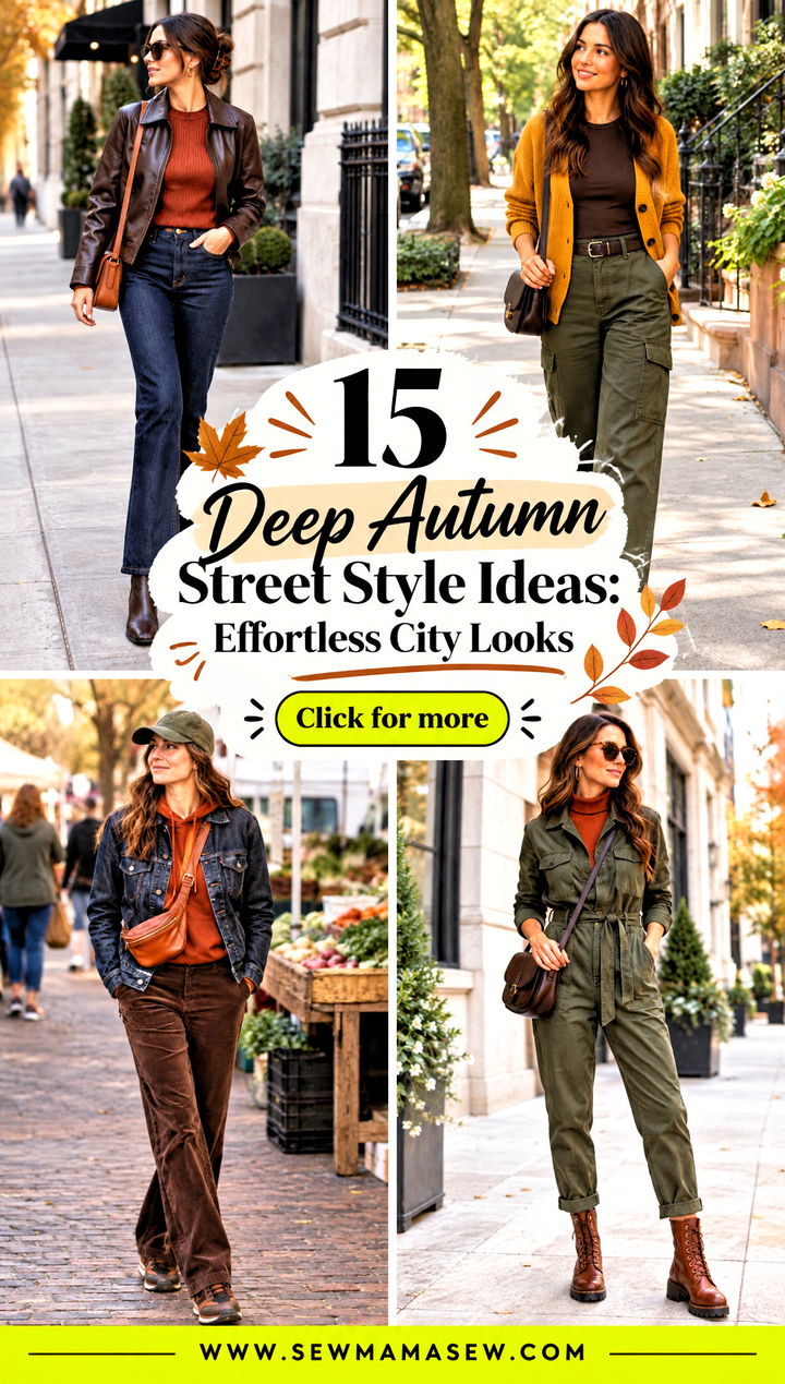 15 Deep Autumn Street Style Ideas Effortless City Looks - 15 Deep Autumn Street Style Ideas: Effortless City Looks