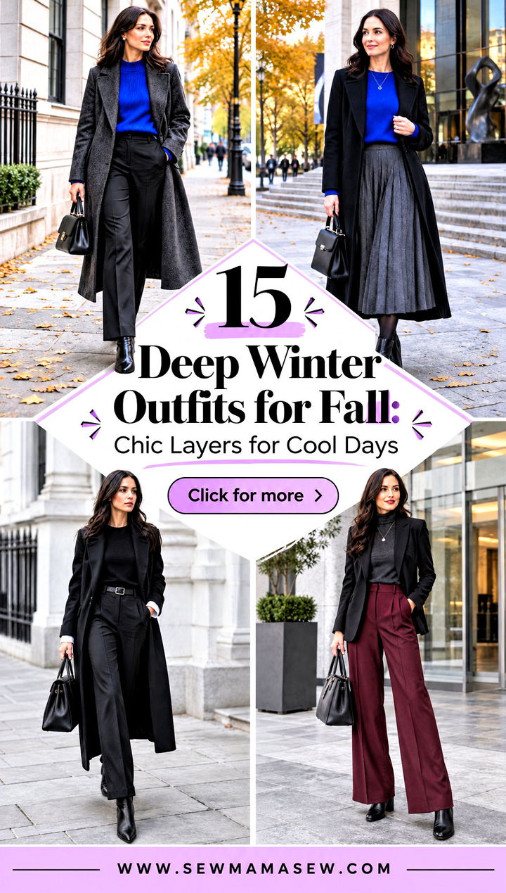 15 Deep Winter Outfits for Fall Chic Layers for Cool Days - 15 Deep Winter Outfits for Fall: Chic Layers for Cool Days