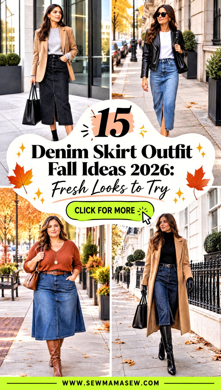 15 Denim Skirt Outfit Fall Ideas 2026 Fresh Looks to Try - 15 Denim Skirt Outfit Fall Ideas 2026: Fresh Looks to Try
