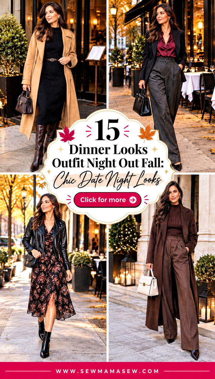 15 Dinner Looks Outfit Night Out Fall Chic Date Night Looks - 15 Dinner Looks Outfit Night Out Fall: Chic Date Night Looks