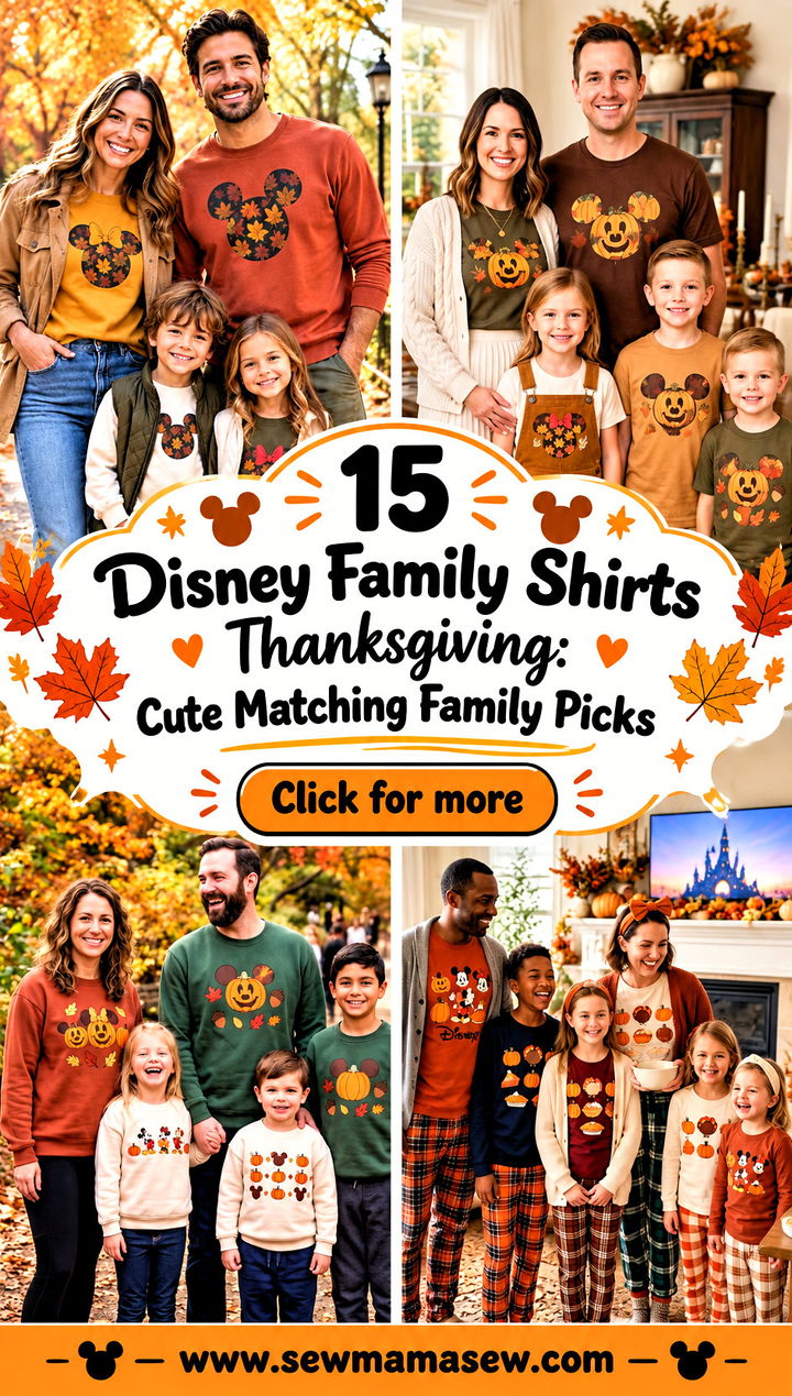 15 Disney Family Shirts Thanksgiving Cute Matching Family Picks - 15 Disney Family Shirts Thanksgiving: Cute Matching Family Picks