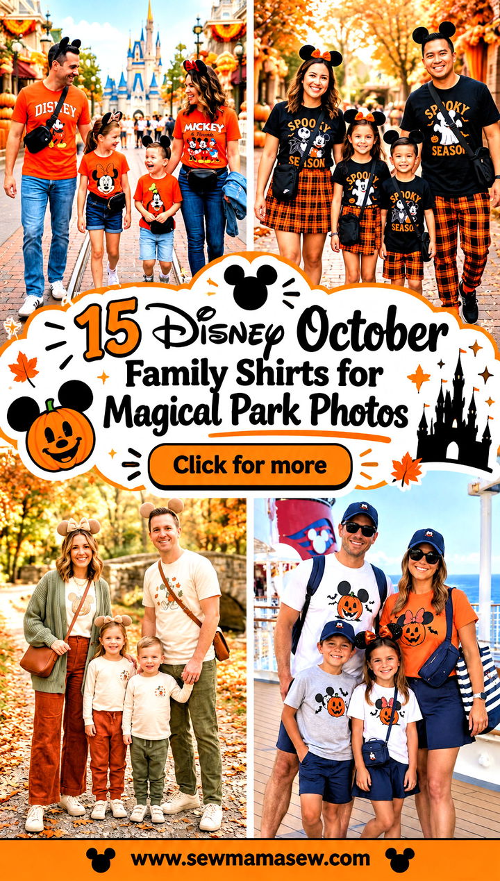 15 Disney October Family Shirts for Magical Park Photos - 15 Disney October Family Shirts for Magical Park Photos