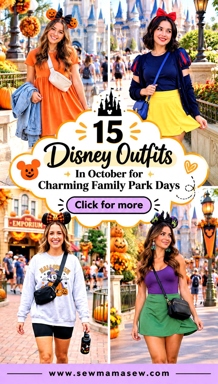 15 Disney Outfits In October for Charming Family Park Days - 15 Disney Outfits In October for Charming Family Park Days