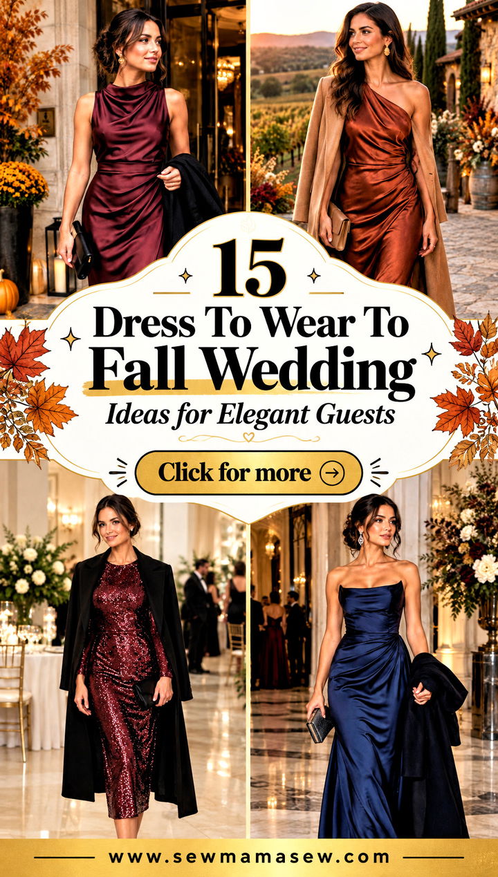 15 Dress To Wear To Fall Wedding Ideas for Elegant Guests - 15 Dress To Wear To Fall Wedding Ideas for Elegant Guests