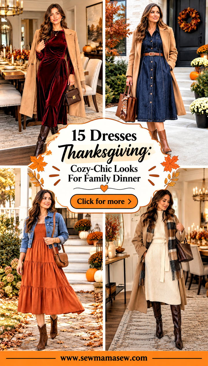15 Dresses Thanksgiving Cozy-Chic Looks For Family Dinner - 15 Dresses Thanksgiving: Cozy-Chic Looks For Family Dinner