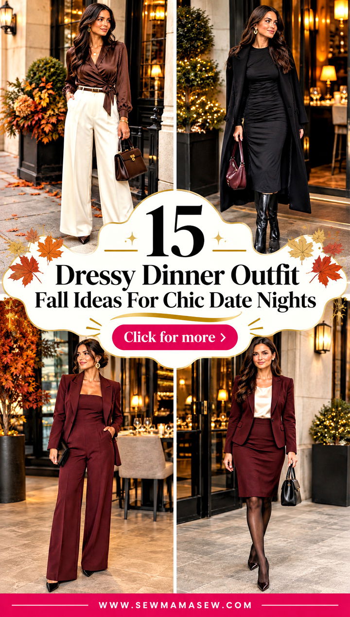 15 Dressy Dinner Outfit Fall Ideas For Chic Date Nights - 15 Dressy Dinner Outfit Fall Ideas For Chic Date Nights