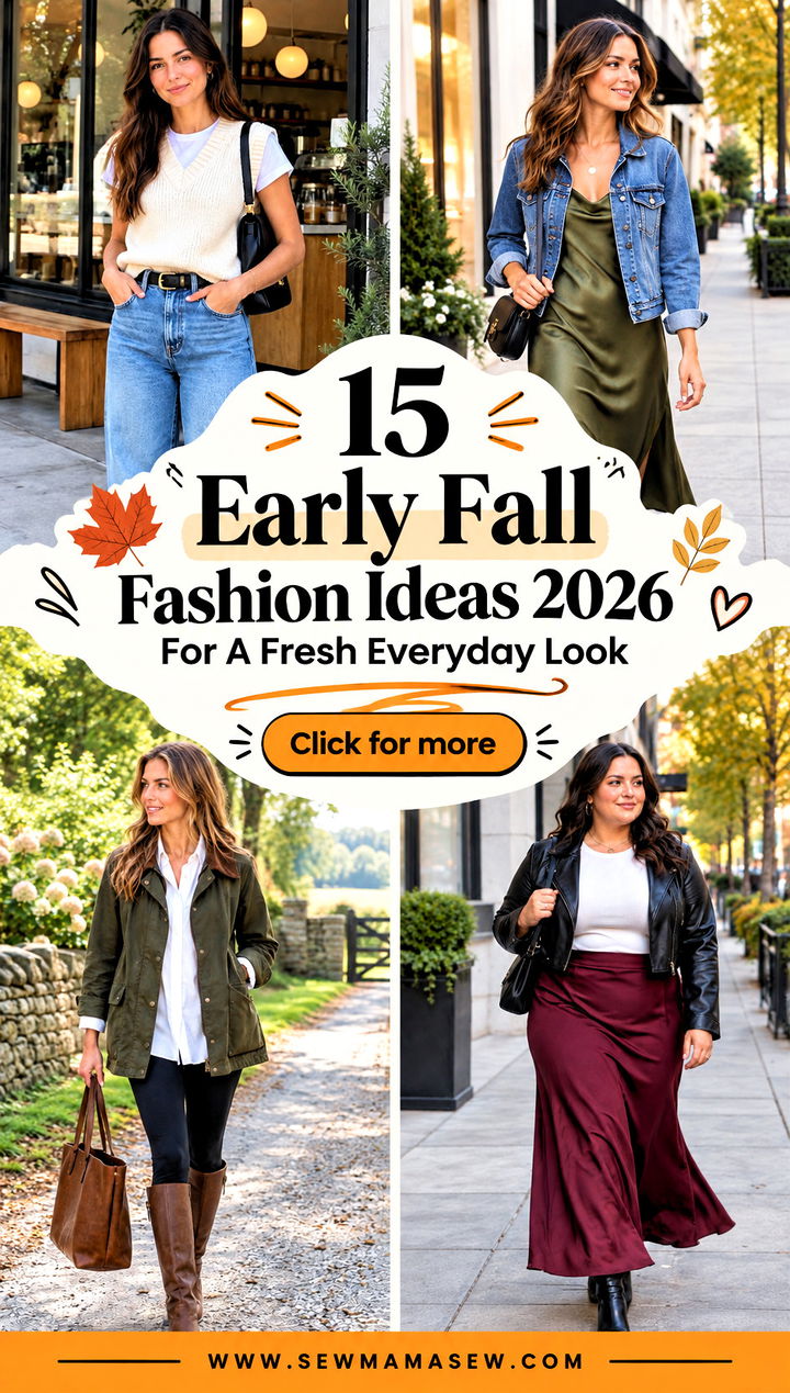 15 Early Fall Fashion Ideas 2026 For A Fresh Everyday Look - 15 Early Fall Fashion Ideas 2026 For A Fresh Everyday Look