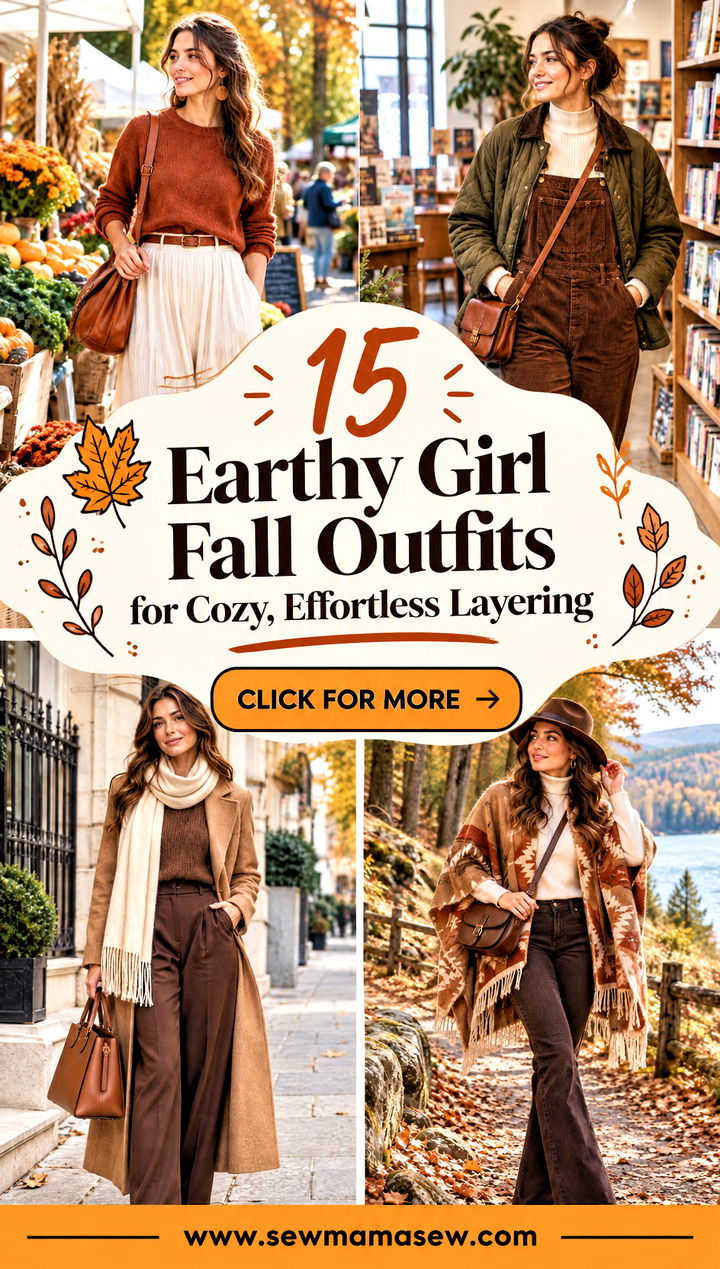 15 Earthy Girl Fall Outfits for Cozy Effortless Layering - 15 Earthy Girl Fall Outfits for Cozy, Effortless Layering