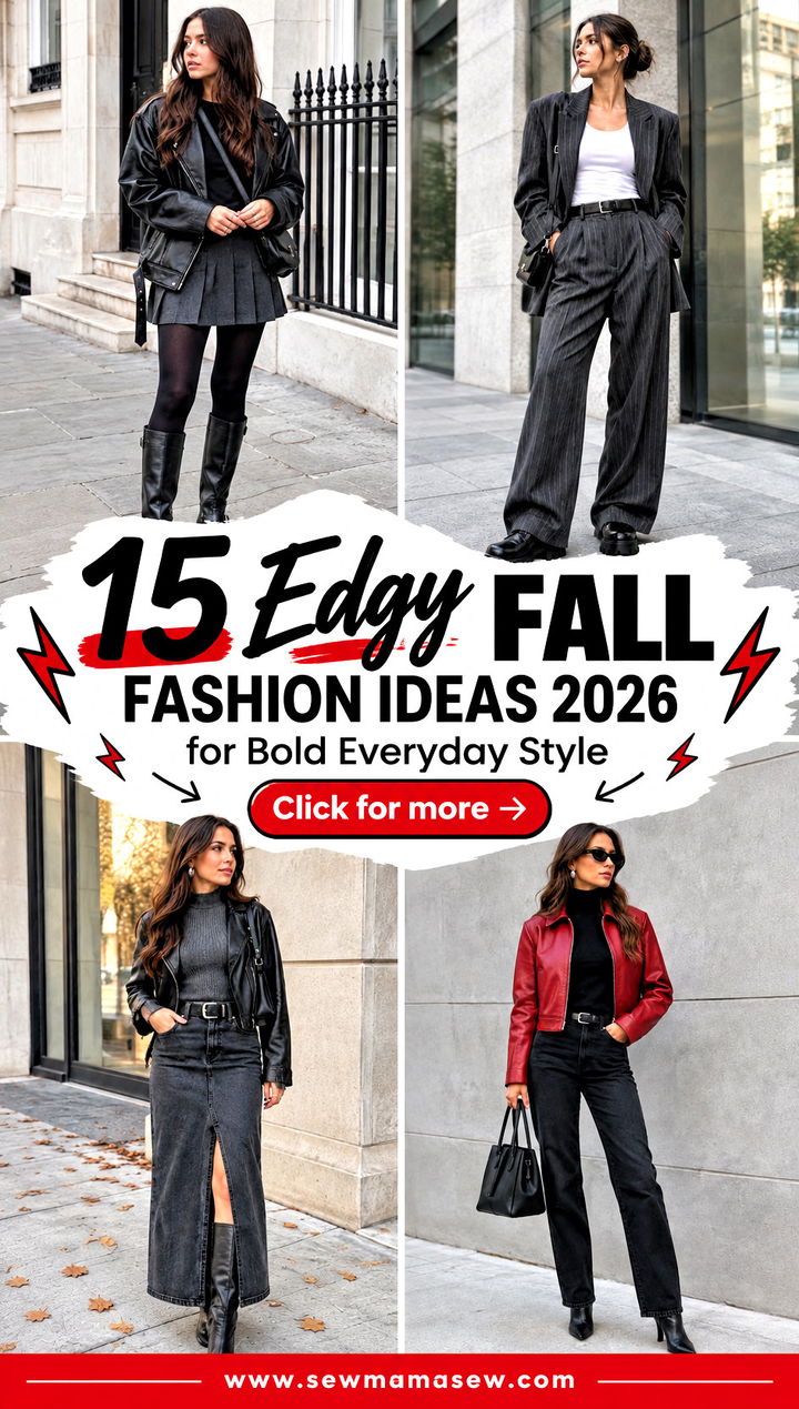 15 Edgy Fall Fashion Ideas 2026 for Bold Everyday Style - 15 Edgy Fall Fashion Ideas 2026 for Bold Everyday Style