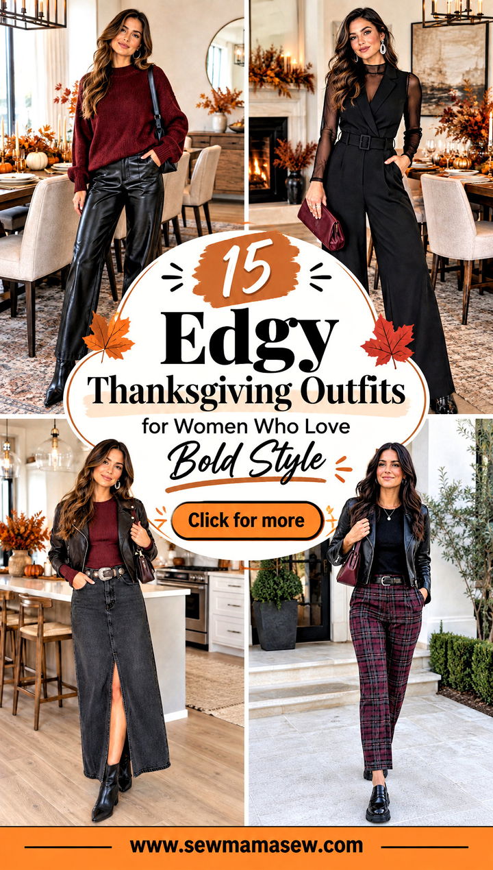 15 Edgy Thanksgiving Outfits for Women Who Love Bold Style - 15 Edgy Thanksgiving Outfits for Women Who Love Bold Style