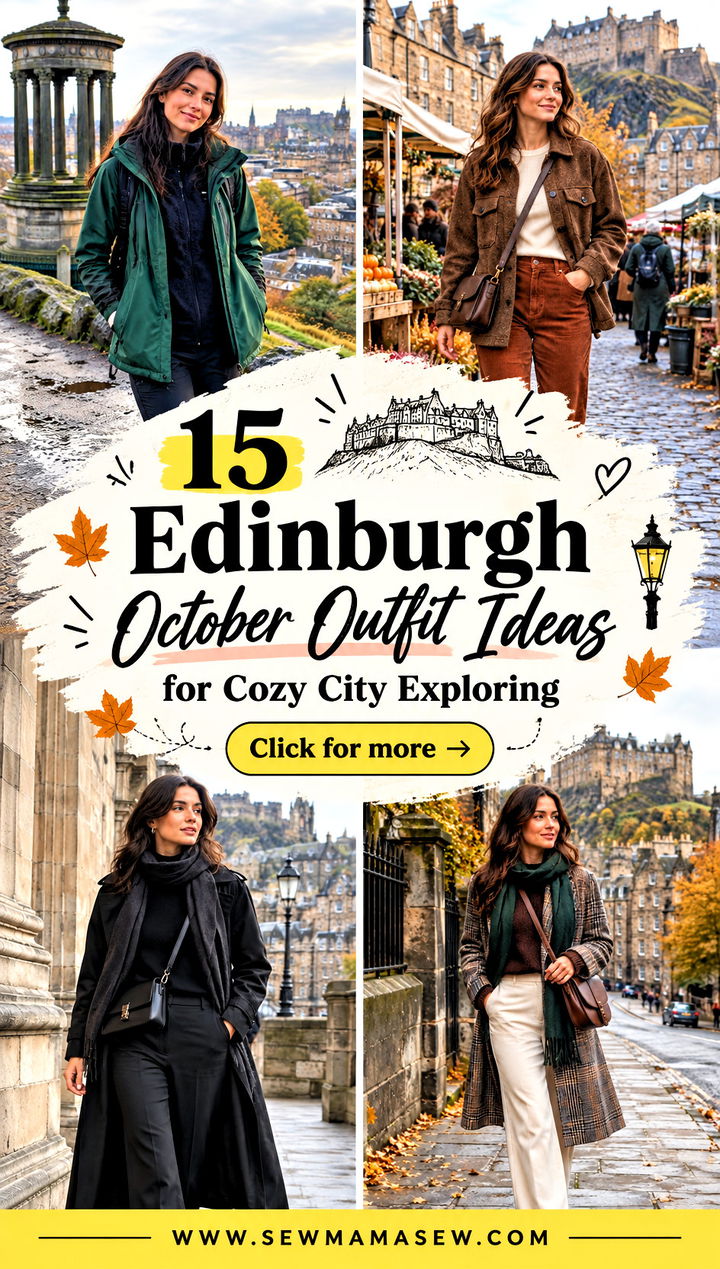 15 Edinburgh October Outfit Ideas for Cozy City Exploring - 15 Edinburgh October Outfit Ideas for Cozy City Exploring