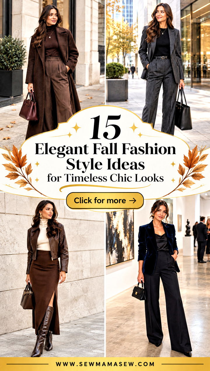 15 Elegant Fall Fashion Style Ideas for Timeless Chic Looks - 15 Elegant Fall Fashion Style Ideas for Timeless Chic Looks