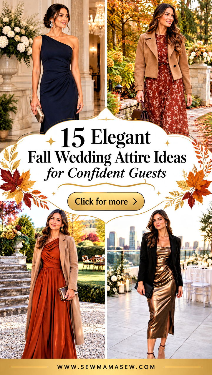 15 Elegant Fall Wedding Attire Ideas for Confident Guests - 15 Elegant Fall Wedding Attire Ideas for Confident Guests