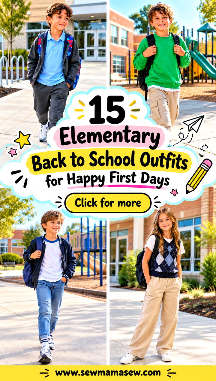15 Elementary Back to School Outfits for Happy First Days - 15 Elementary Back to School Outfits for Happy First Days