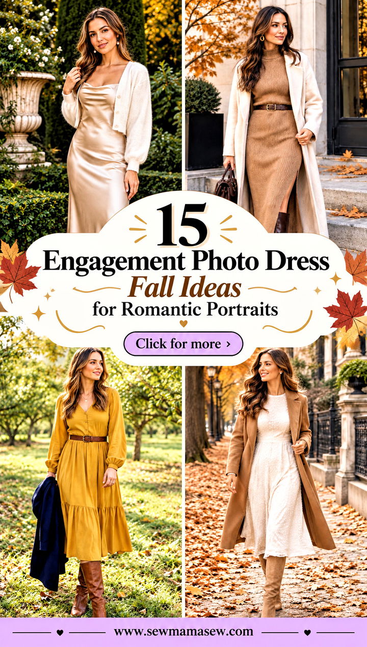 15 Engagement Photo Dress Fall Ideas for Romantic Portraits - 15 Engagement Photo Dress Fall Ideas for Romantic Portraits