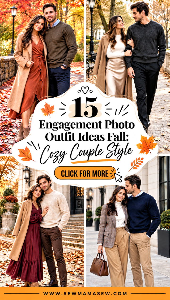 15 Engagement Photo Outfit Ideas Fall Cozy Couple Style - 15 Engagement Photo Outfit Ideas Fall: Cozy Couple Style