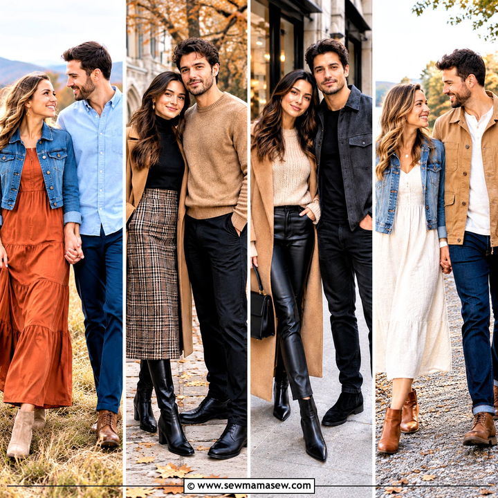 15 Engagement Photo Shoot Outfits Fall: Romantic Layers