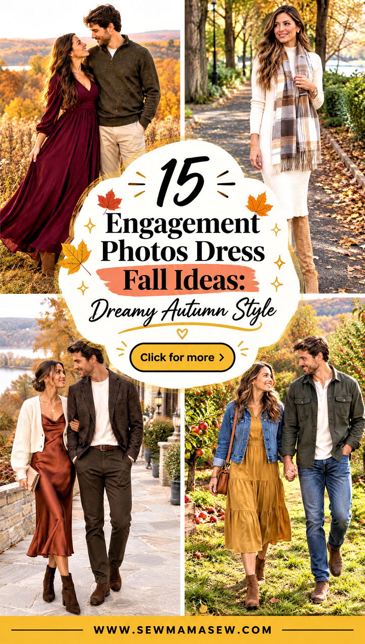 15 Engagement Photos Dress Fall Ideas Dreamy Autumn Style - 15 Engagement Photos Dress Fall Ideas: Dreamy Autumn Style