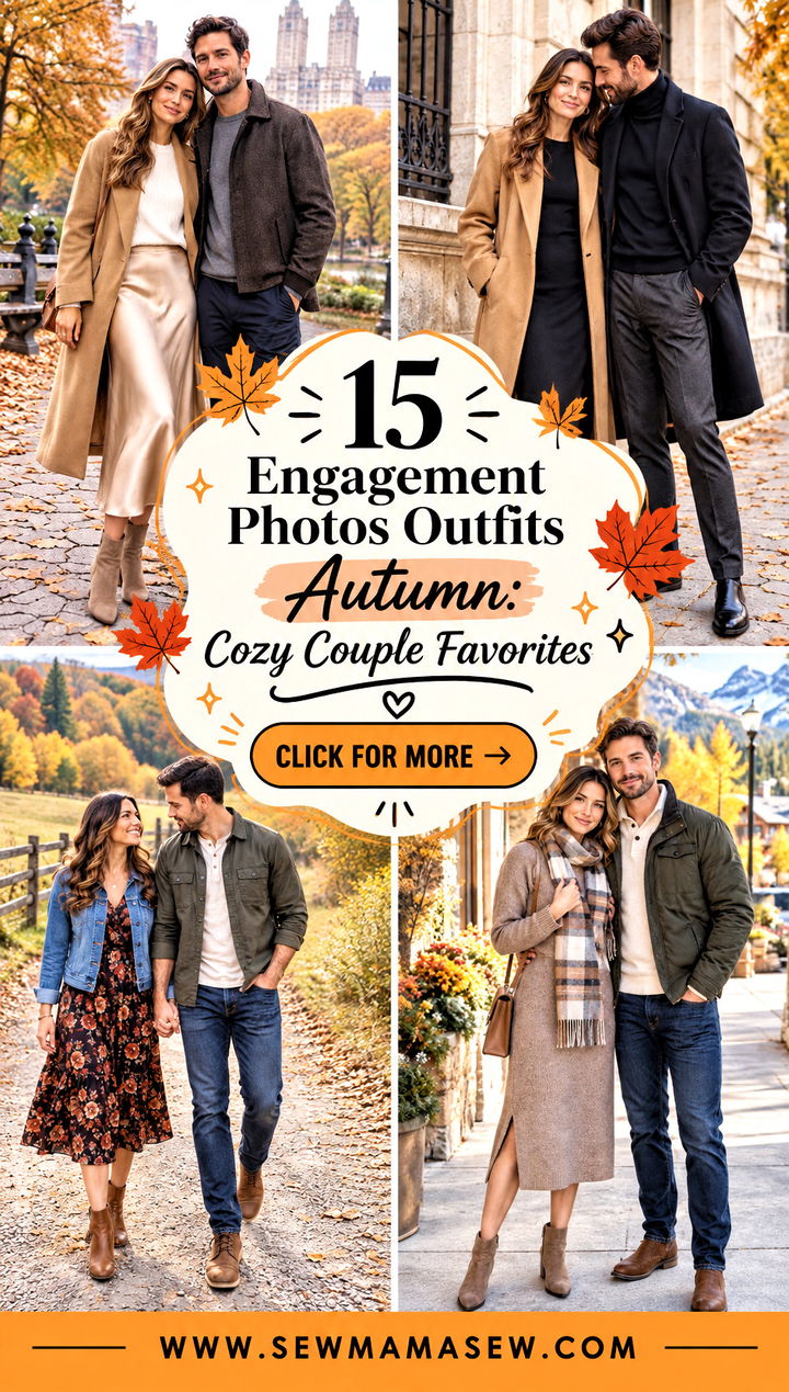 15 Engagement Photos Outfits Autumn Cozy Couple Favorites - 15 Engagement Photos Outfits Autumn: Cozy Couple Favorites