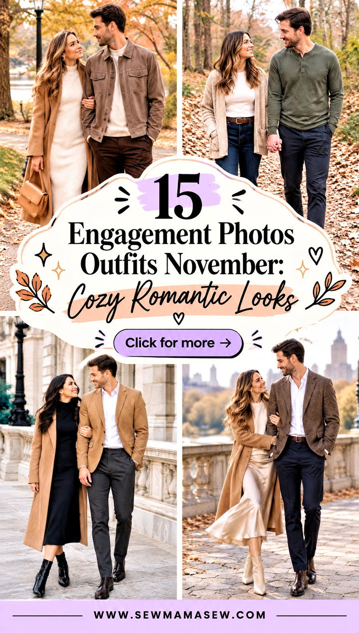 15 Engagement Photos Outfits November Cozy Romantic Looks - 15 Engagement Photos Outfits November: Cozy Romantic Looks