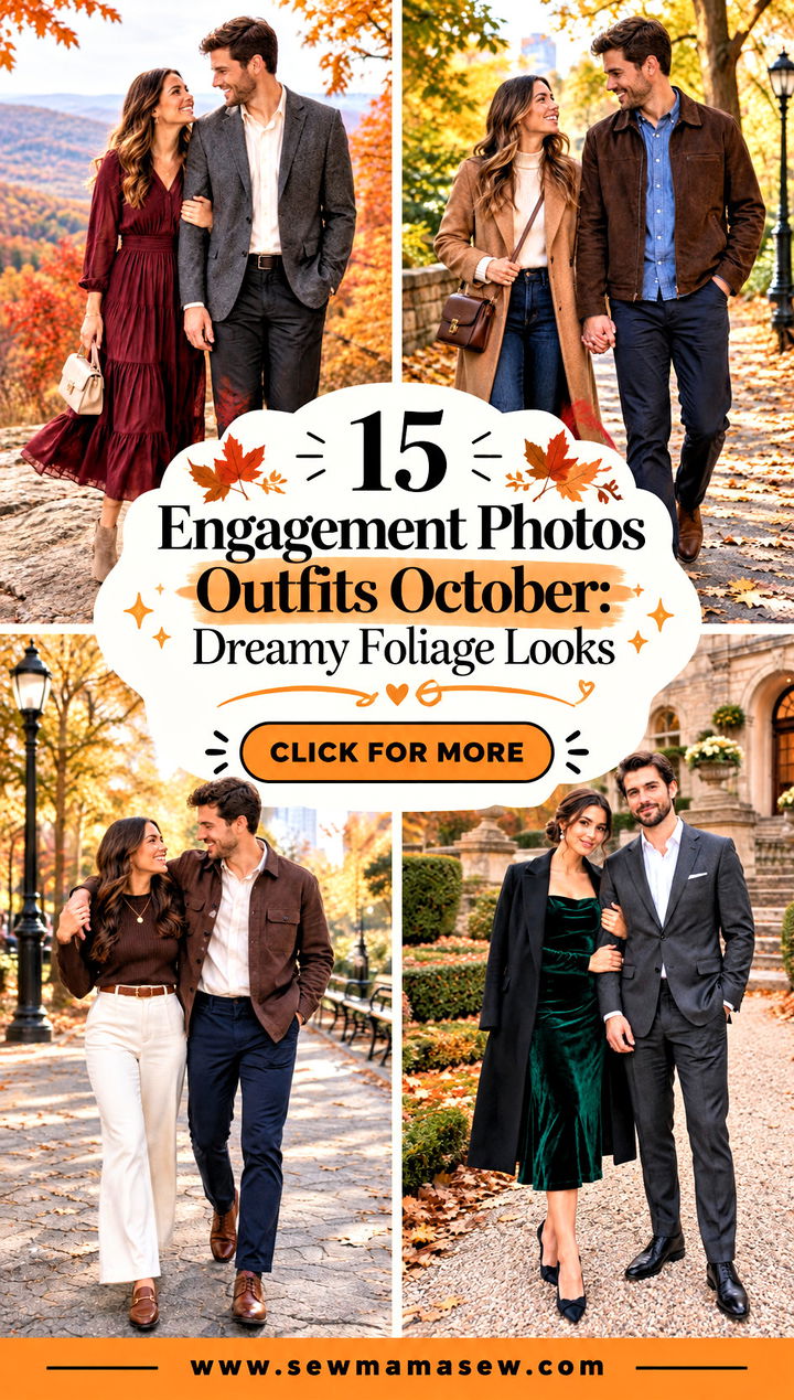15 Engagement Photos Outfits October Dreamy Foliage Looks - 15 Engagement Photos Outfits October: Dreamy Foliage Looks