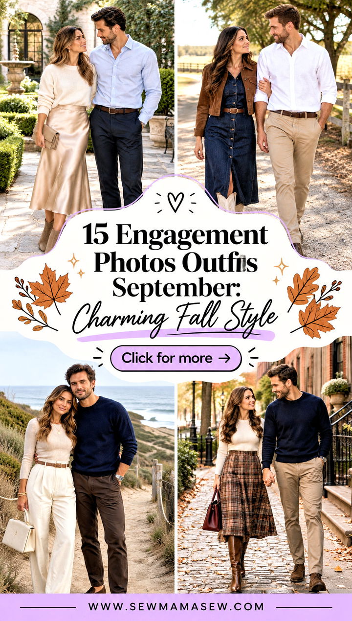 15 Engagement Photos Outfits September Charming Fall Style - 15 Engagement Photos Outfits September: Charming Fall Style