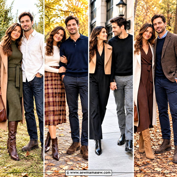 15 Engagement Pictures Outfits Fall: Charming Couple Style