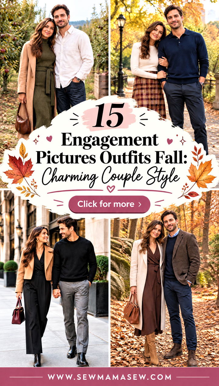 15 Engagement Pictures Outfits Fall Charming Couple Style - 15 Engagement Pictures Outfits Fall: Charming Couple Style