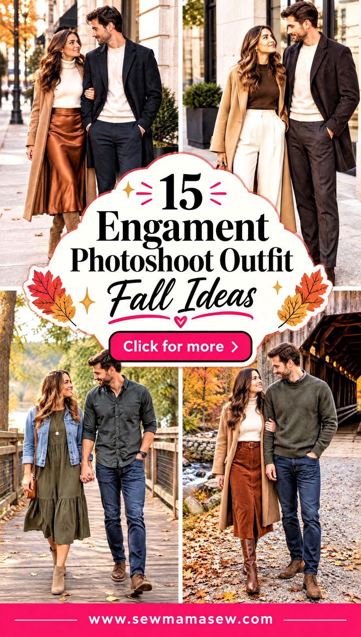 15 Engament Photoshoot Outfit Fall Ideas for Cozy Romance - 15 Engament Photoshoot Outfit Fall Ideas for Cozy Romance