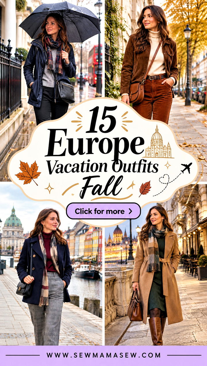 15 Europe Vacation Outfits Fall for Effortless City Style - 15 Europe Vacation Outfits Fall for Effortless City Style