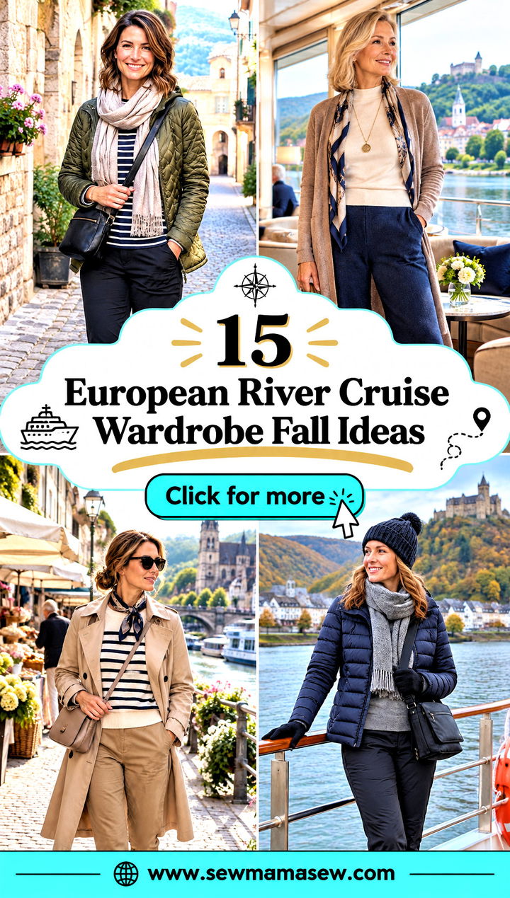 15 European River Cruise Wardrobe Fall Ideas to Pack Smart - 15 European River Cruise Wardrobe Fall Ideas to Pack Smart