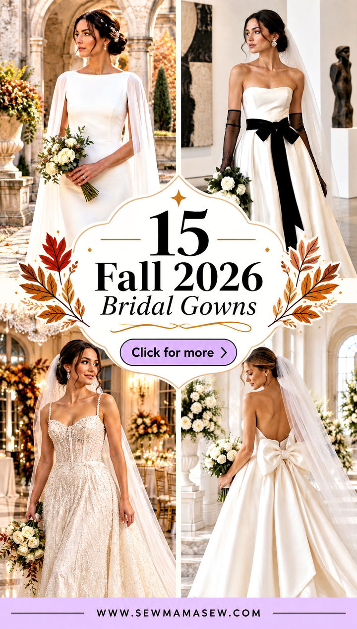 15 Fall 2026 Bridal Gowns for a Romantic Autumn Wedding - 15 Fall 2026 Bridal Gowns for a Romantic Autumn Wedding