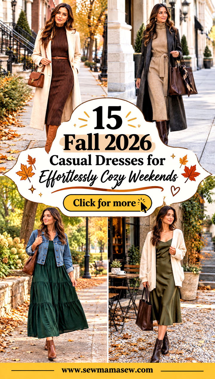 15 Fall 2026 Casual Dresses for Effortlessly Cozy Weekends - 15 Fall 2026 Casual Dresses for Effortlessly Cozy Weekends