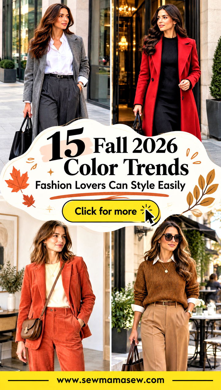 15 Fall 2026 Color Trends Fashion Lovers Can Style Easily - 15 Fall 2026 Color Trends Fashion Lovers Can Style Easily