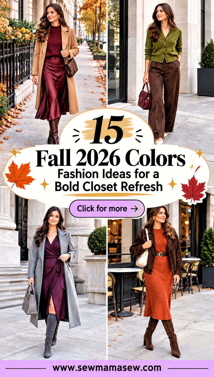 15 Fall 2026 Colors Fashion Ideas for a Bold Closet Refresh - 15 Fall 2026 Colors Fashion Ideas for a Bold Closet Refresh