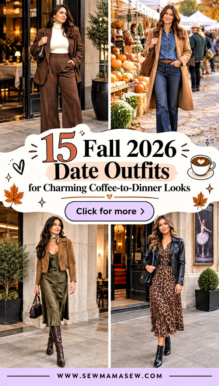 15 Fall 2026 Date Outfits for Charming Coffee-to-Dinner Looks - 15 Fall 2026 Date Outfits for Charming Coffee-to-Dinner Looks