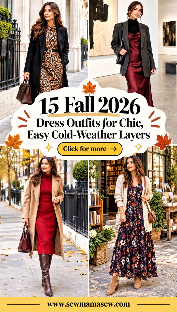 15 Fall 2026 Dress Outfits for Chic Easy Cold-Weather Layers - 15 Fall 2026 Dress Outfits for Chic, Easy Cold-Weather Layers