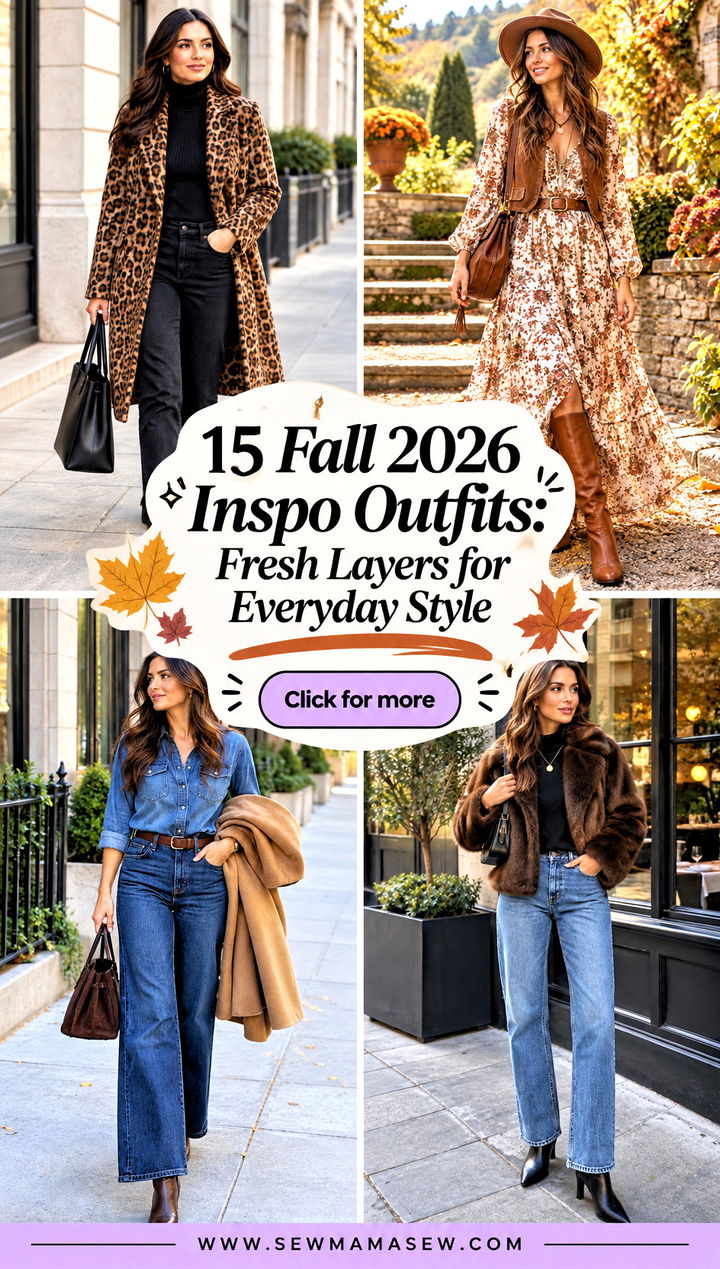 15 Fall 2026 Inspo Outfits Fresh Layers for Everyday Style - 15 Fall 2026 Inspo Outfits: Fresh Layers for Everyday Style