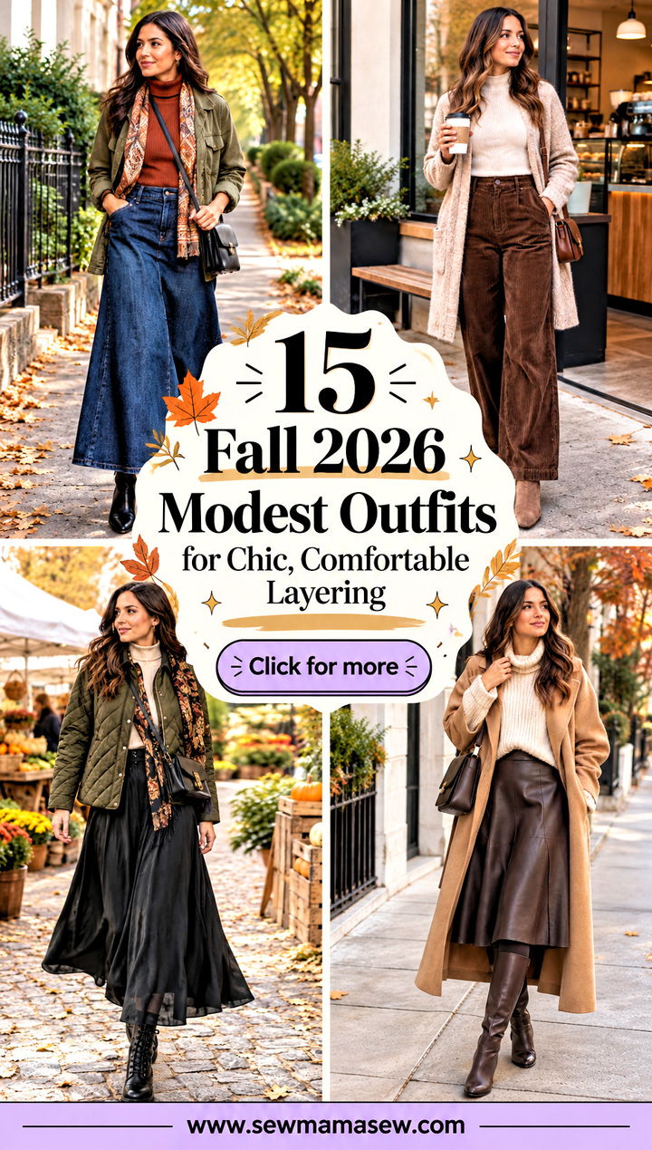 15 Fall 2026 Modest Outfits for Chic Comfortable Layering - 15 Fall 2026 Modest Outfits for Chic, Comfortable Layering